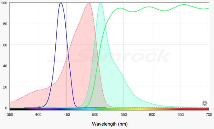 Fluorophore Spectra Chart